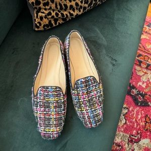 J Crew Tweed Loafers